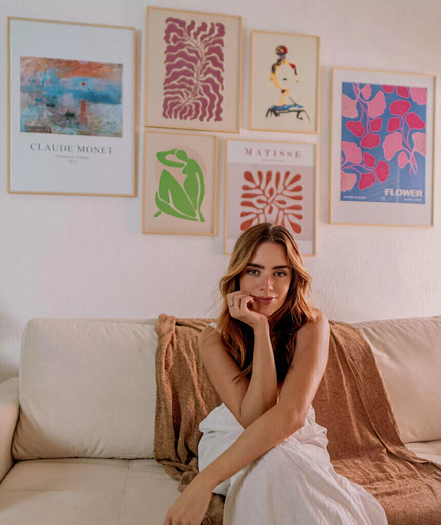 Fotografia de quadros ambientados da marca Moderna 4.